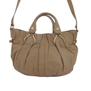 CELINE Shoulder Bag Pink Beige Gold Women Authentic secondhand